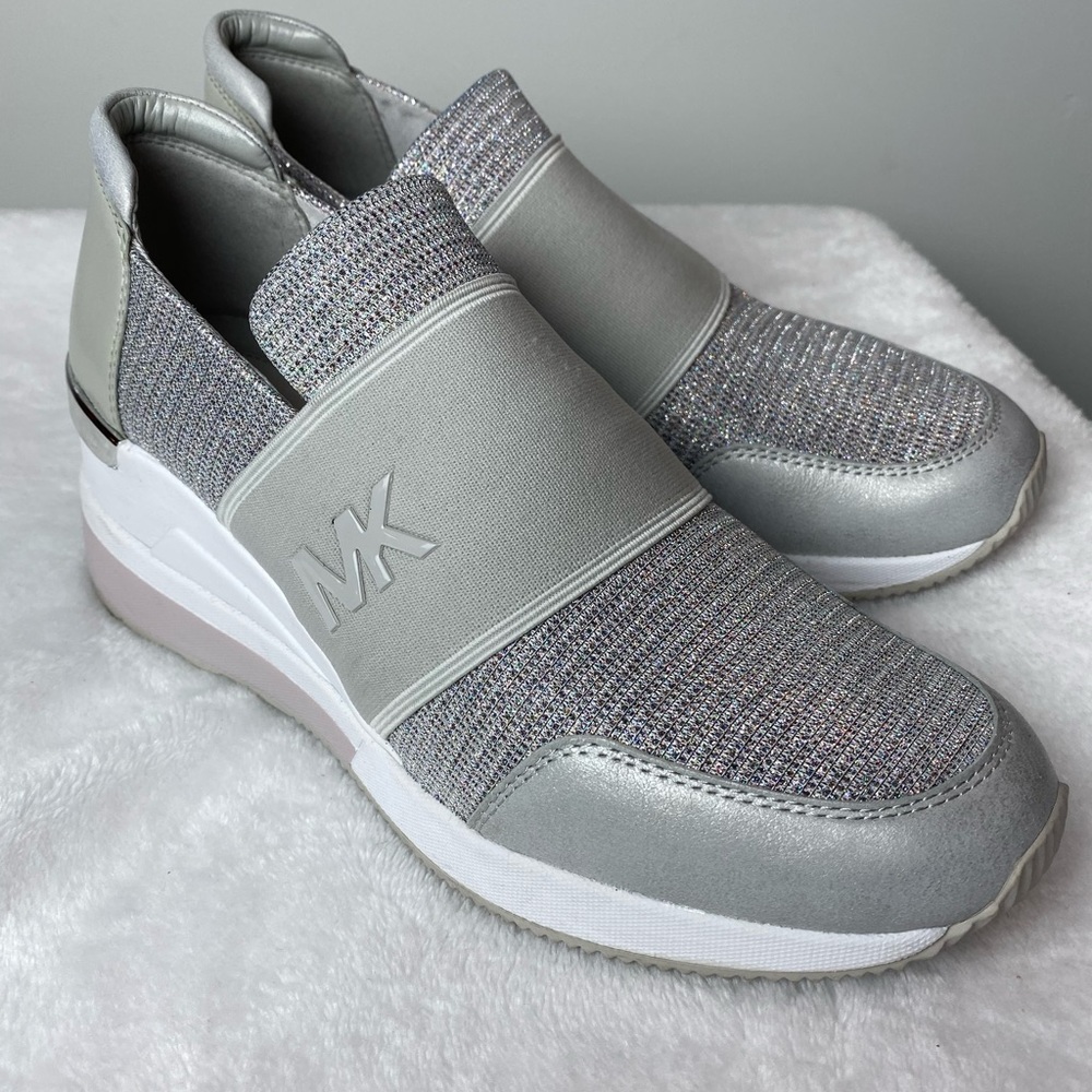 Michael Kors Silver Bling Felix Sneakers